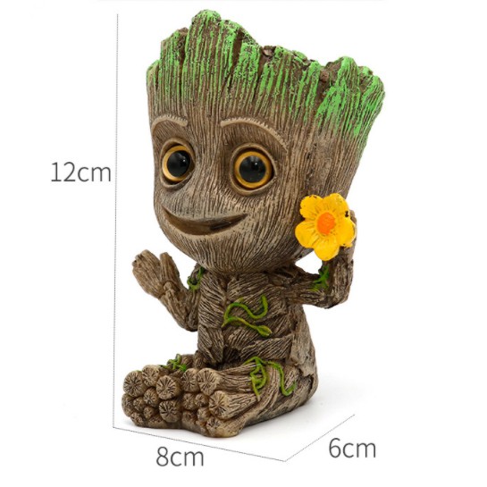Tượng người cây Groot Avenger cắm sủi oxi cho bể cá trồng cây