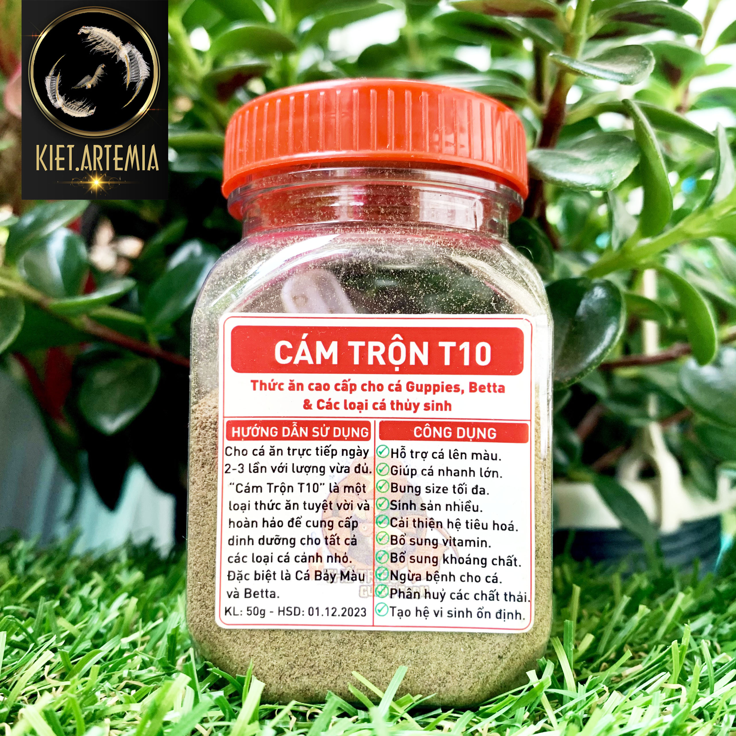 Thức ăn cho cá cám trộn T10 thức ăn cá guppy betta cá thủy sinh