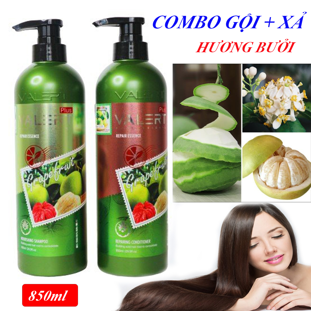 Cặp Gội Xả Bưởi Grapefruit Plus 850Ml Dầu Gội Đầu Dầu Xả Tinh Chất Bưởi. Ngăn Ngừa Rụng Tóc Và Nấm Ngứa Da Đầu Kích Thích Mọc Tóc Phục Hồi Tóc Hư Tổn. Bảo Hành Toàn Quốc - Mua Ngay!!!