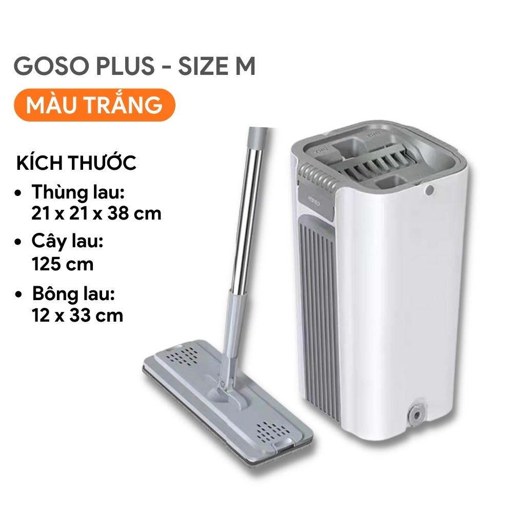 Cây Lau Nhà Thông Minh Tự Vắt GOSO Plus Chổi Lau Nhà Tự Vắt Xoay 360 Độ Tách Chiết Nước Bẩn Hiện Đại