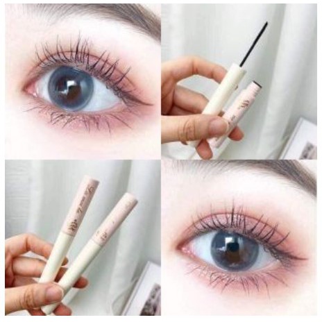 Mascara Siêu Mảnh Tơi Mi Lameila Skinny Microcara Vỏ Hồng 2 Màu Đen Nâu - Havu Beauty