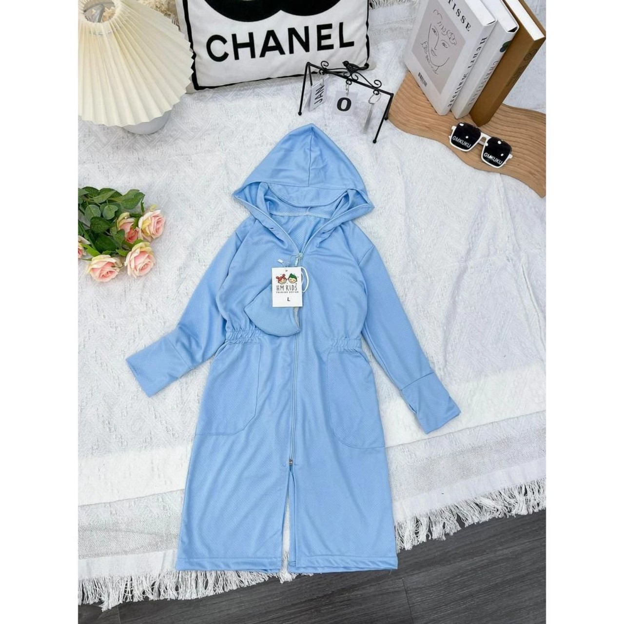 (10-25KG) Áo chống nắng cho bé áo choang nắng toàn thân dáng  dài cho bé trai/bé gái
