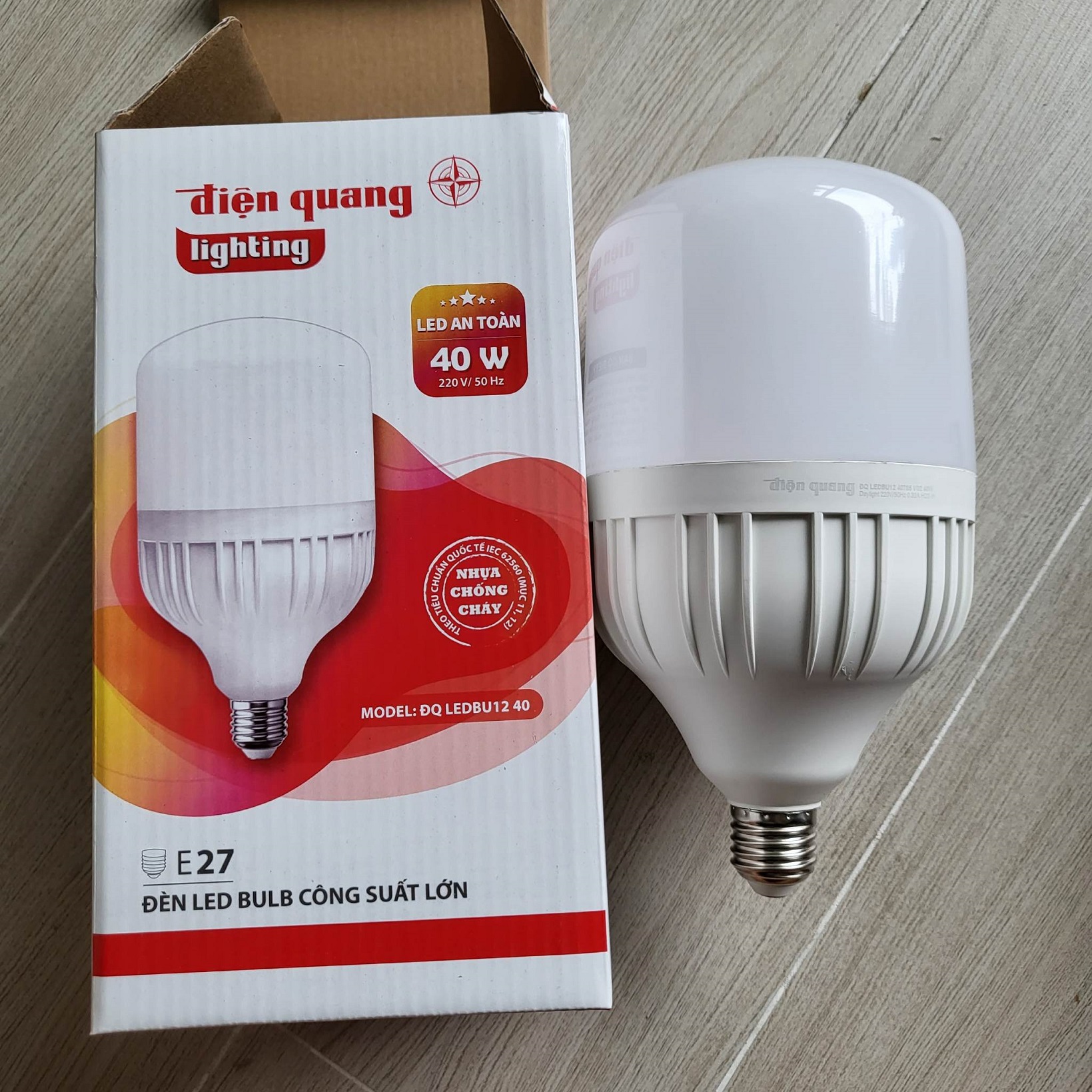 Bóng đèn LED Bulb trụ 80W 40W Điện Quang