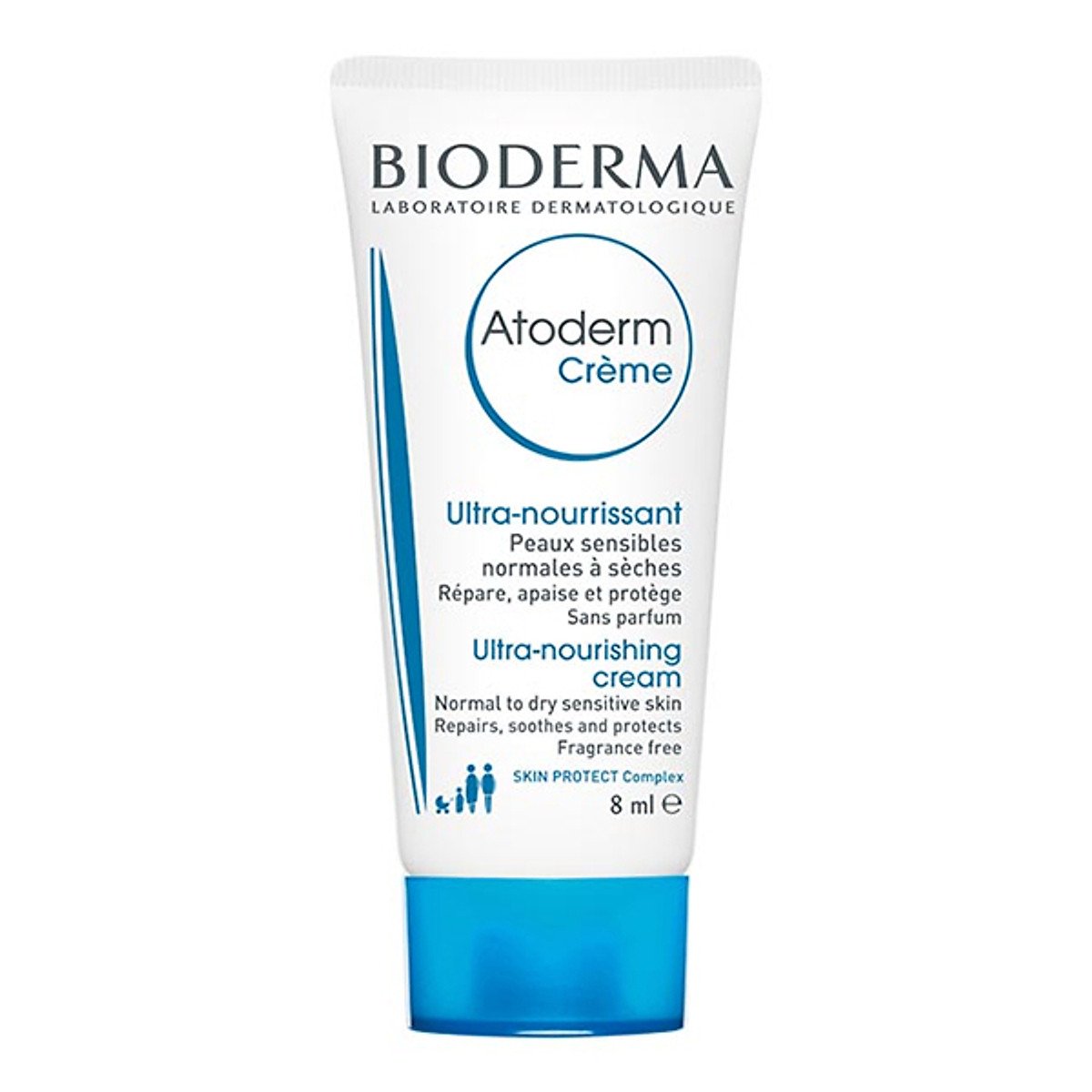 [Mini Size 8Ml] Bioderma Kem Dưỡng Ẩm Ngăn Ngừa Mất Nước Dành Cho Mặt Và Cơ Thể Atoderm Crème