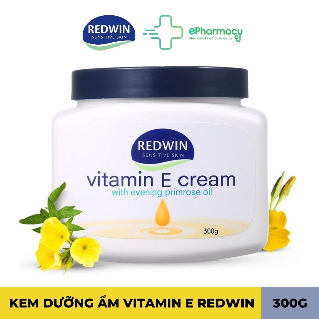 Kem dưỡng ẩm REDWIN VITAMIN E CREAM [300g] - Kem dưỡng da Redwin mềm mại ẩm mịn