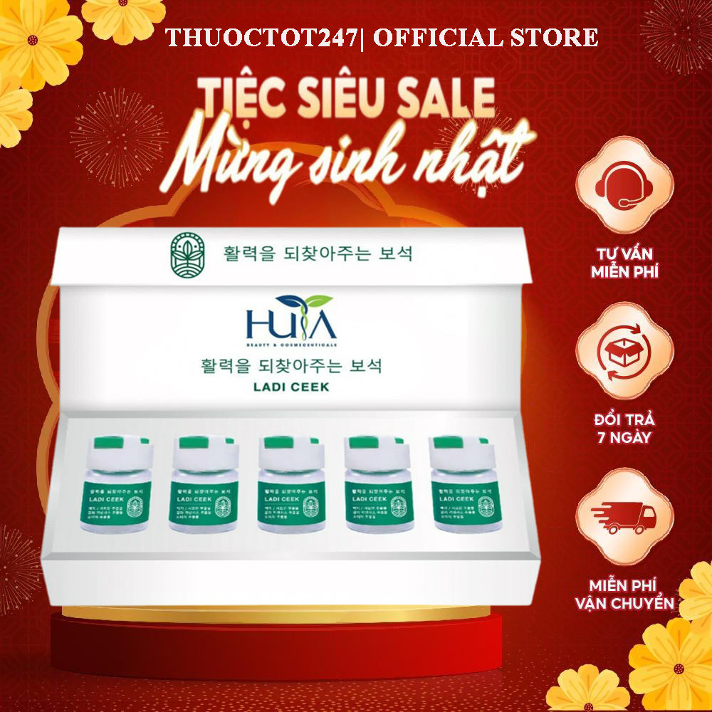 Viên Ngọc Trẻ Hóa Ladi Ceek - Hộp 5 viên