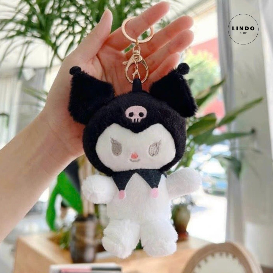 Móc Khóa Cute LINDO Móc Khóa Gấu Dâu Kurumi Loopy Thỏ Hồng Quà Tặng Xinh Xắn Đáng yêu Treo balo cặp