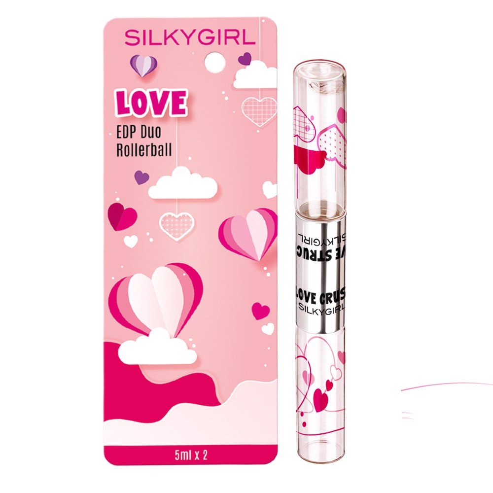 [Hcm]Silkygirl Nước Hoa 2 Đầu 4 Hương Edp Duo Rollerball 10Ml - Love