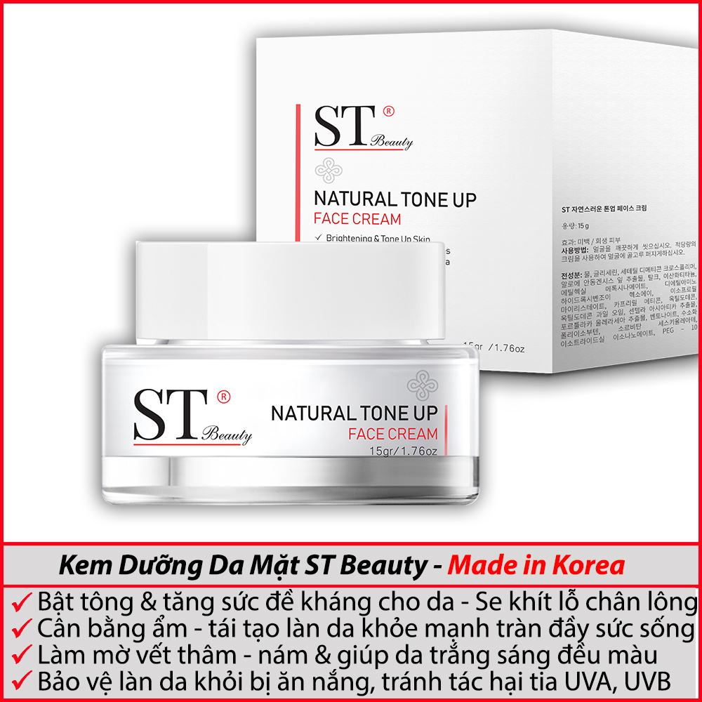 St Beauty Kem Dưỡng Da Mặt Korea - Dưỡng & Bật Tông Da - Làm Mờ Vết Thâm Nám - Spf 50+ Pa+++