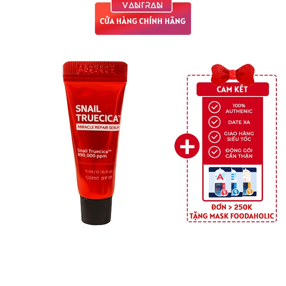 Tinh Chất Phục Hồi Cả Thiện Thâm Sẹo Làm Dịu Da Some By Mi Snail Truecica Miracle Repair Serum 50Ml Mini 5Ml