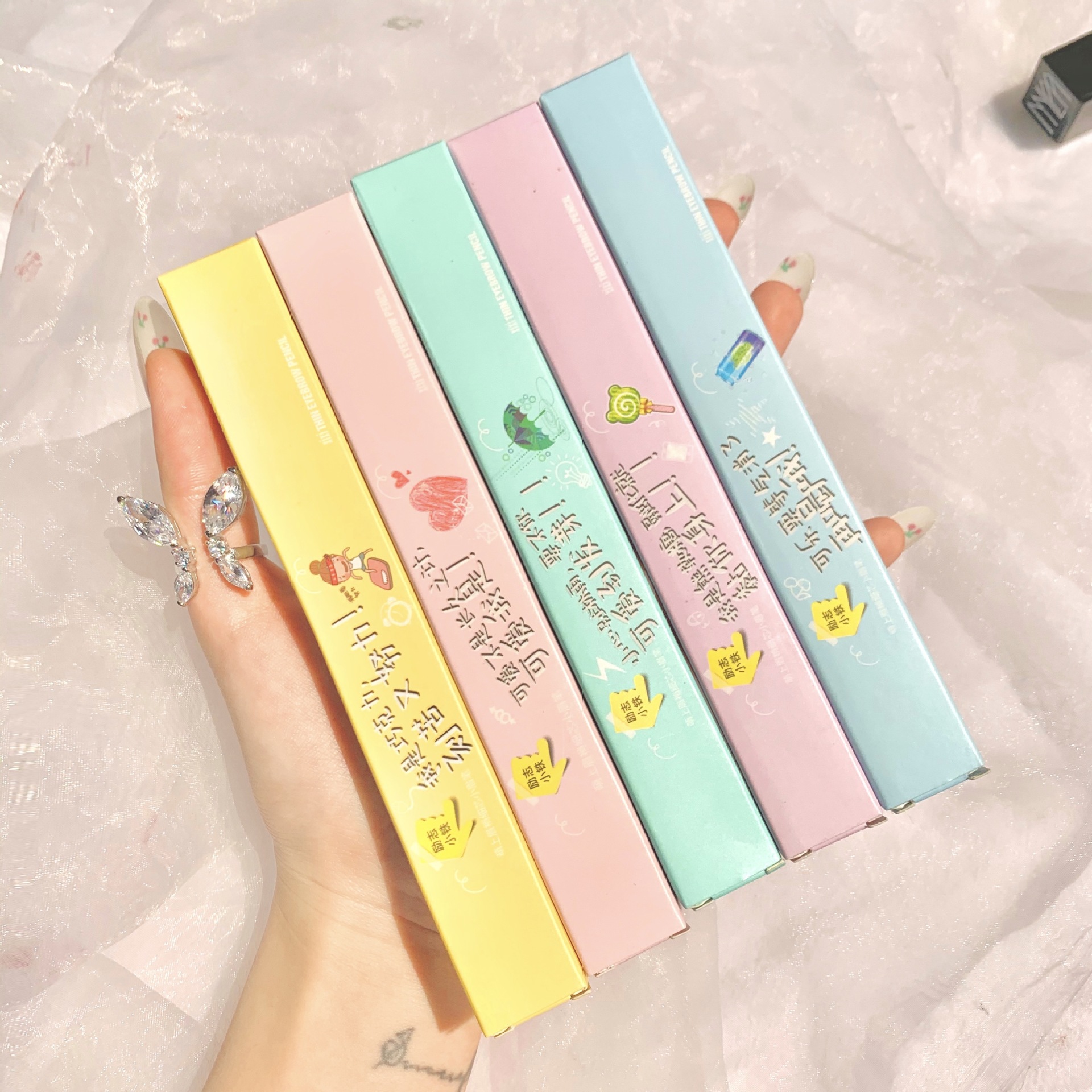 Bút Chì Kẻ Mày Xixi Eyebrow Pencil Kẹo Ngọt