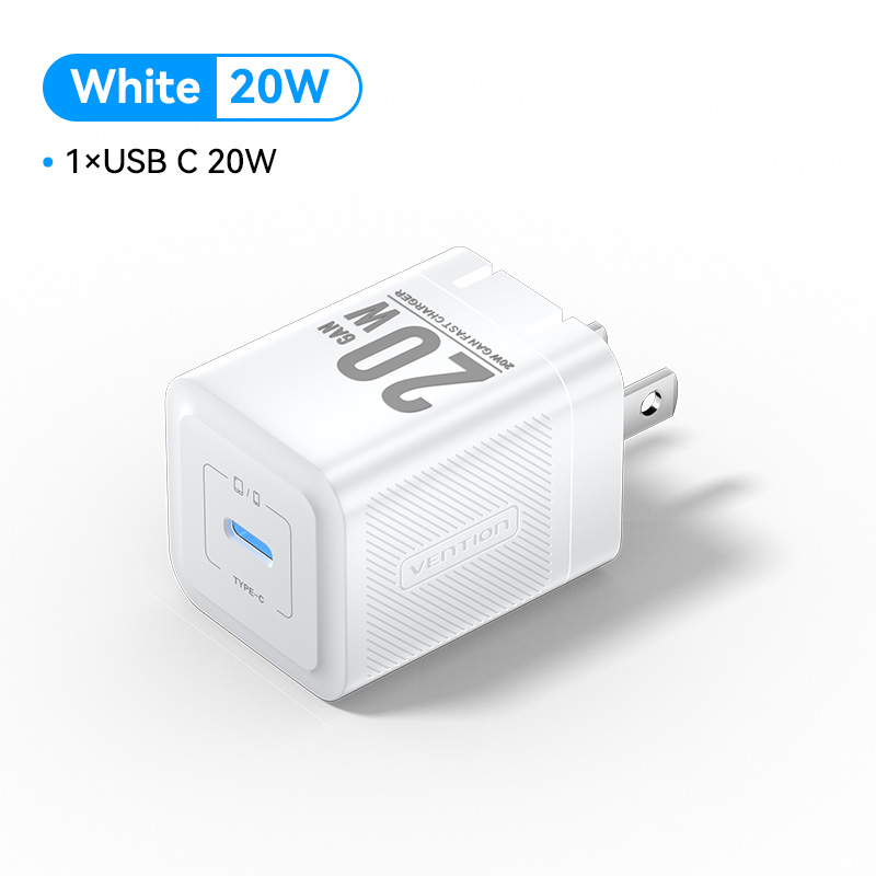 Vention Củ Sạc GaN 20W PD - Sạc Nhanh Siêu Tốc Cho iPhone Samsung - Công Nghệ GaN Tiên Tiến - Đầu Cắ