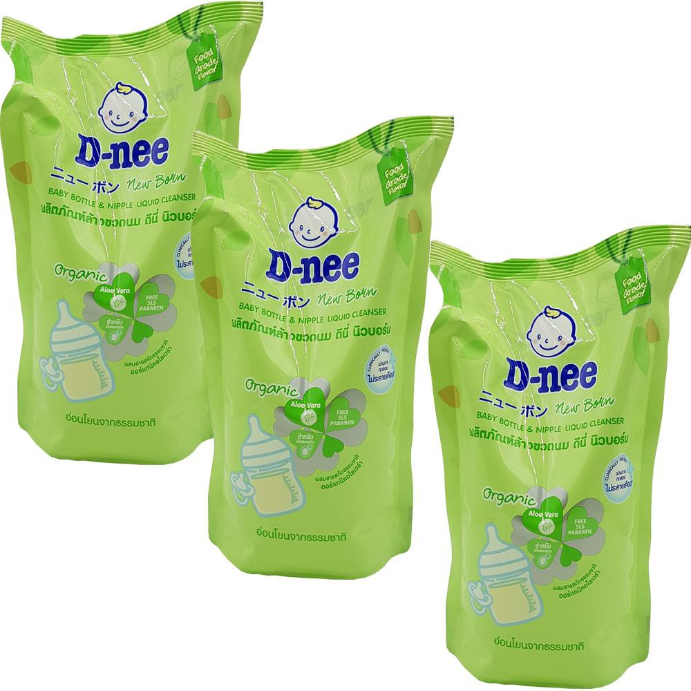 Combo 3 Túi Nước Rửa Bình Sữa Dnee 600ml