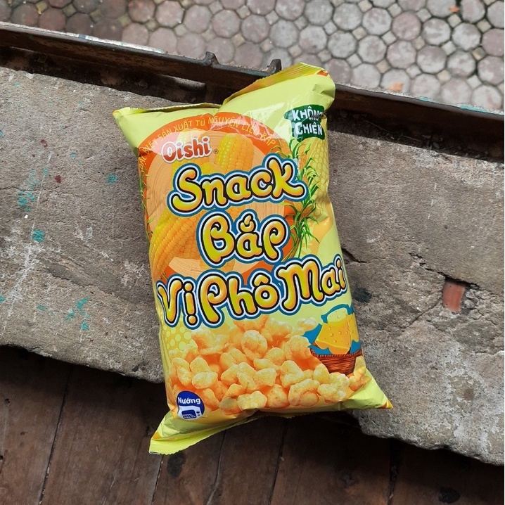 Bim Bim Snack Bắp Vị Phô Mai Oishi gói 75/80g-Ăn Vặt Sumo Snack