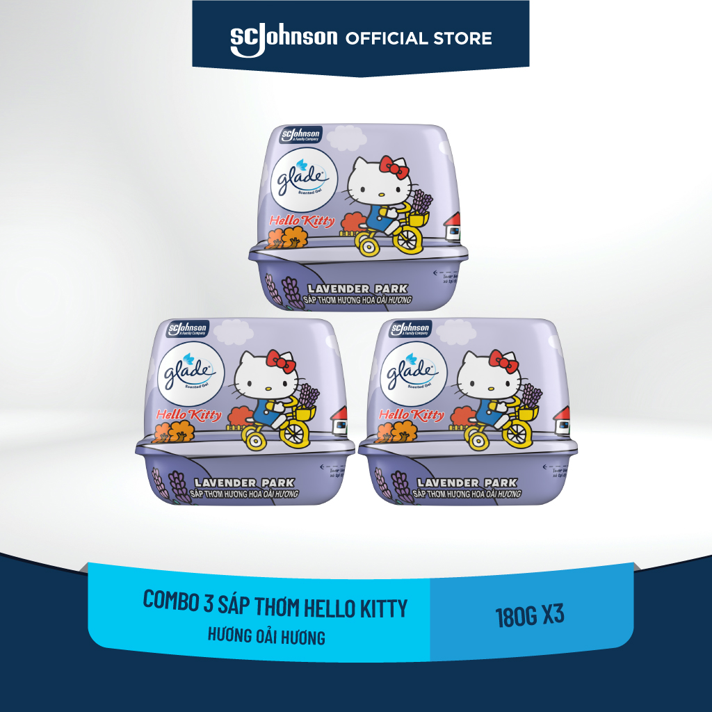 GLADE Combo 3 Sáp Thơm Hello Kitty 180GX3