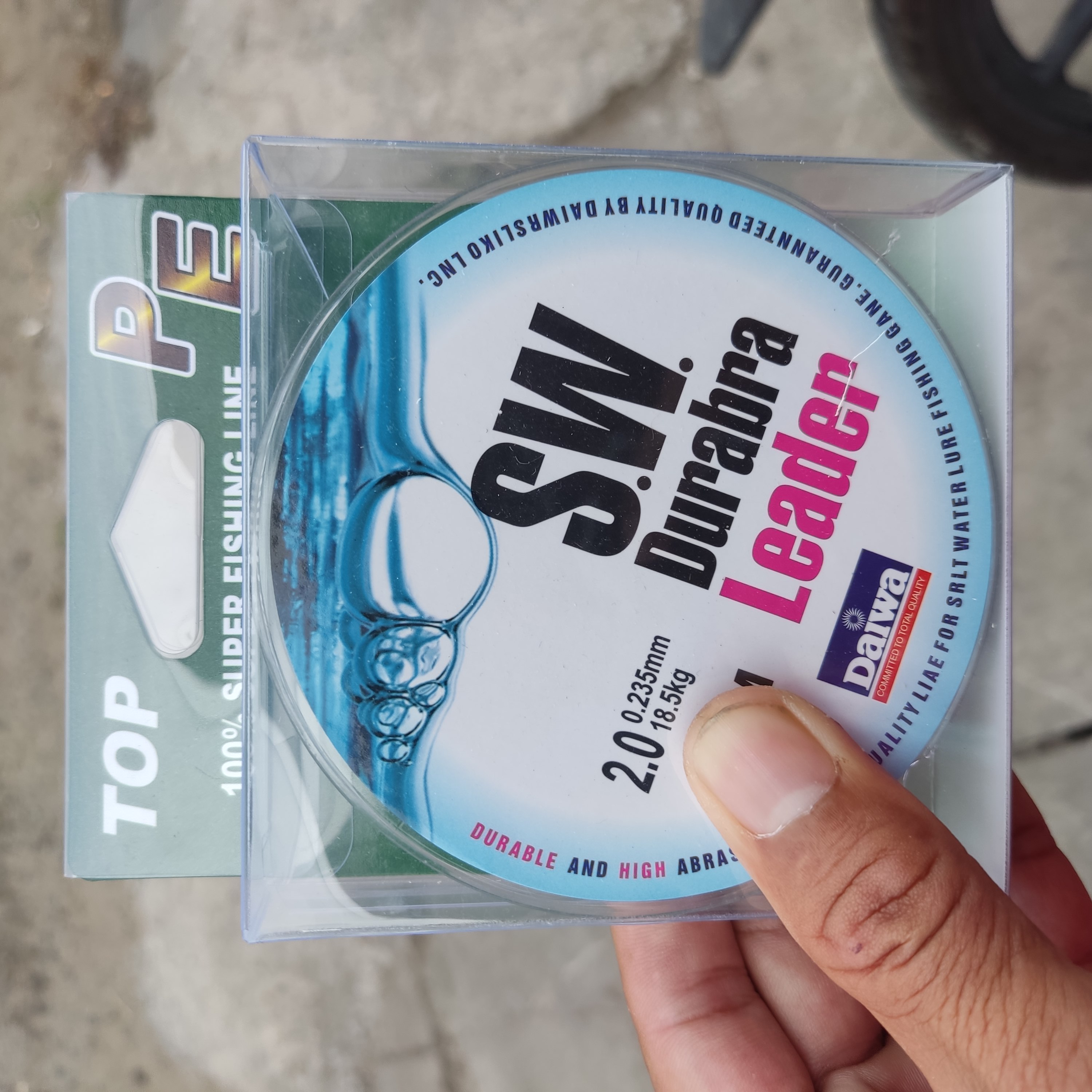 FREE SHIP MAX Dù câu cá S.W Durabra Leader 60m