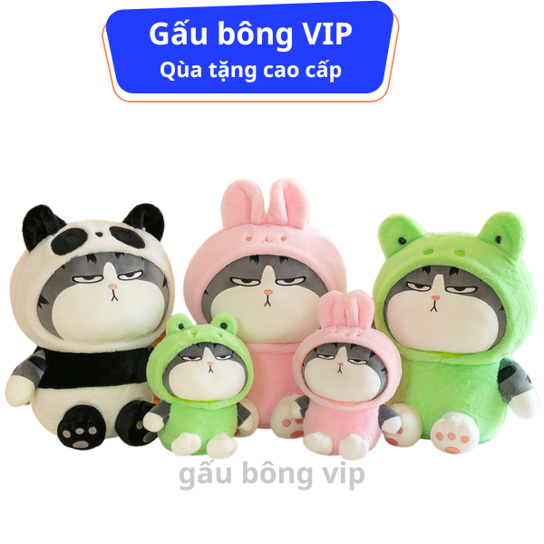 Gấu Bông Con Mèo Hoàng Thượng Cosplay Gấu Bông VIP TPHCM 25cm Thú Nhồi Bông Con Mèo Trang Trí Treo X