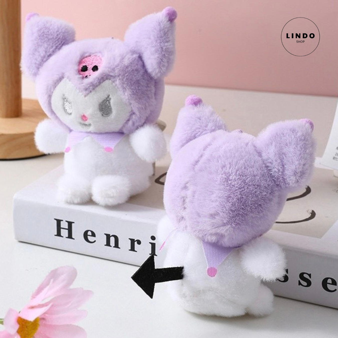 Móc Khóa Cute LINDO Móc Khóa Gấu Dâu Kurumi Loopy Thỏ Hồng Quà Tặng Xinh Xắn Đáng yêu Treo balo cặp
