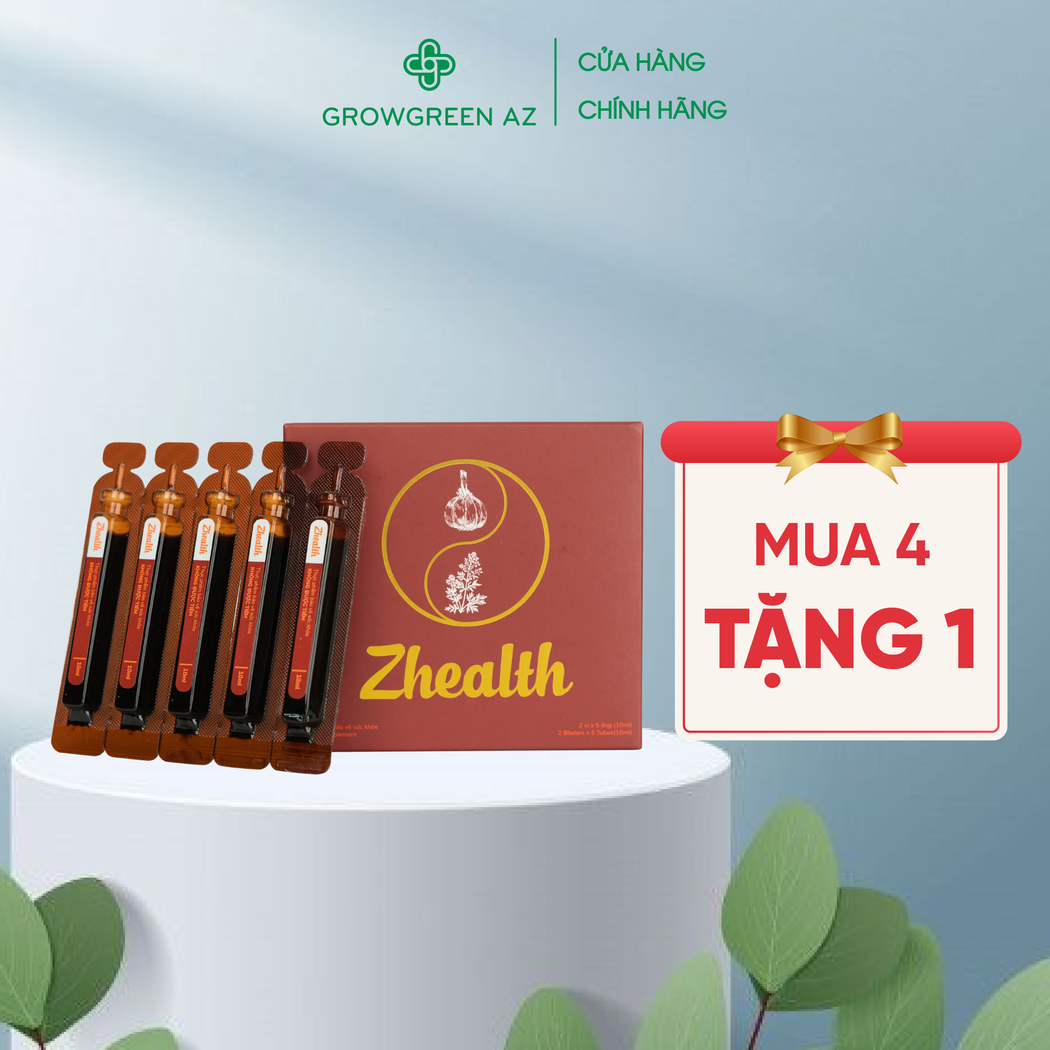 Siro Giảm Ho Đau Họng Zhealth Xuyên Tâm Liên Dùng Cho Người Lớn Cả Trẻ Em( Hộp 10 Ống)