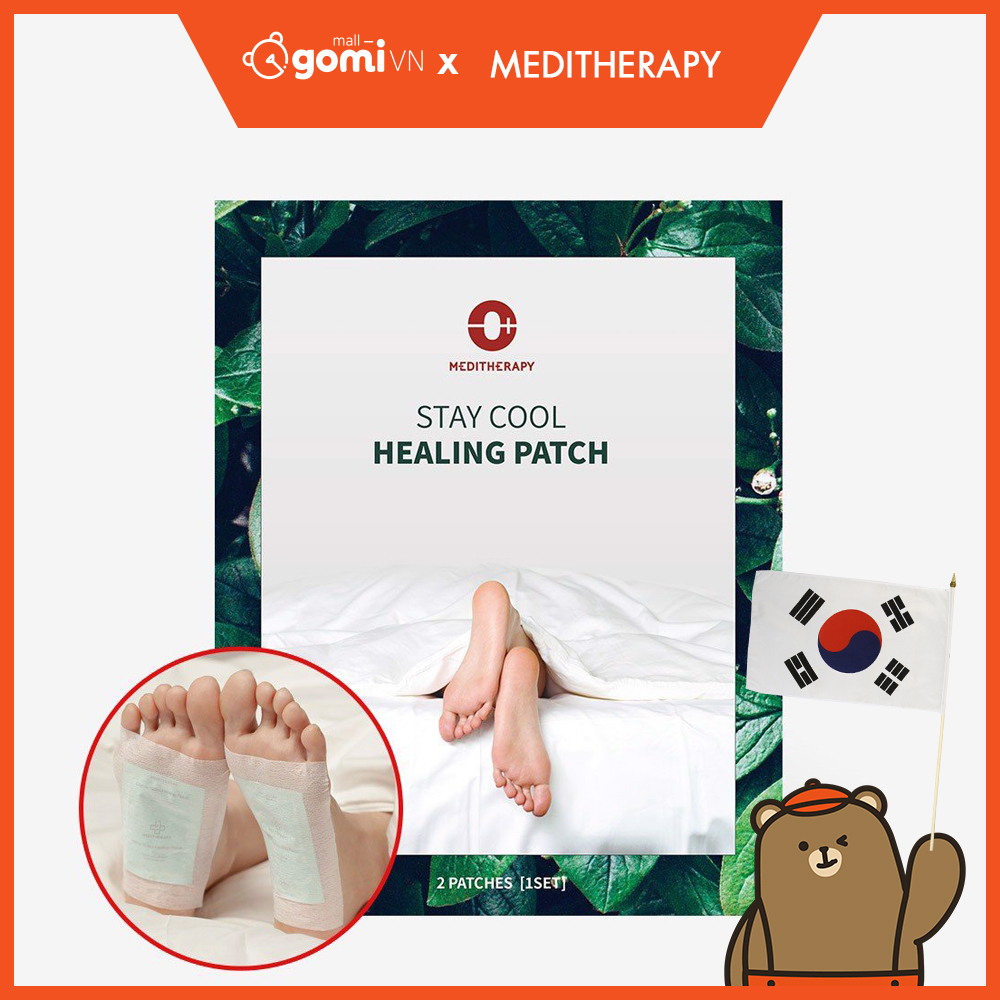 [Hcm]Miếng Dán Chân Thải Độc Và Tăng Tuần Hoàn Máu Meditherapy Stay Cool Healing Patch (Hộp 4 Gói) Gomimall