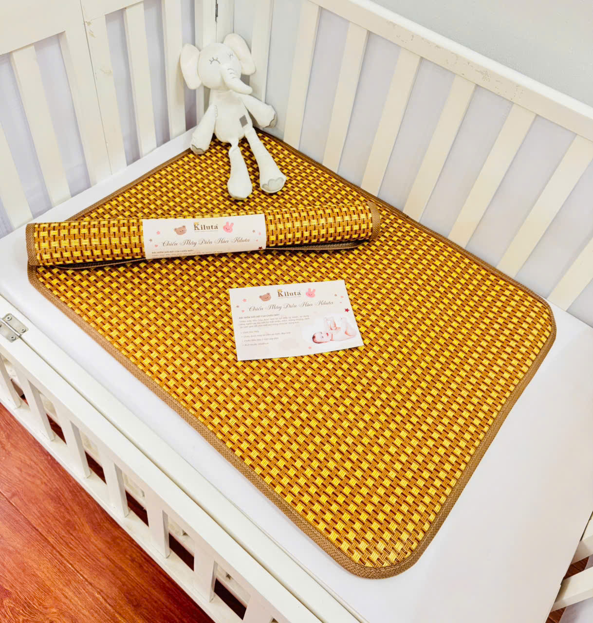 Chiếu Mây Điều Hòa Cho Bé 2 Mặt Từ Sơ Sinh Đến Lớn 2 Size Thông Thoáng