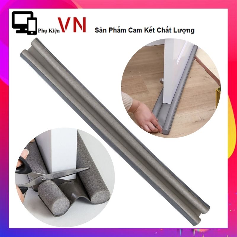 Thanh Chặn Cửa Dài 95cm Chắn Cửa - Thanh Nẹp Mút Xốp Chặn Khe Cửa Chống Bụi Côn Trùng Tiếng Ồn - Miế