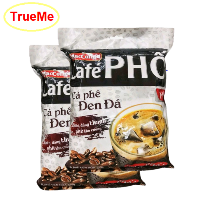Combo x2 túi Cafe Phố đen đá 35gói x 16g/túi - Ca Phê Phố - cafe den đá - MacCoffee - Cafe Phố 720g 