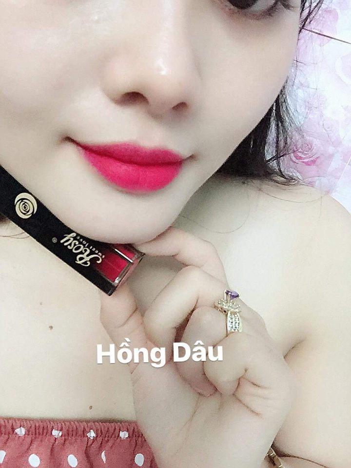 [Hcm][ Siêu Hót 2019] Son Kem Lì Cao Cấp Rosy - Tặng Kèm Phiếu Bảo Hành