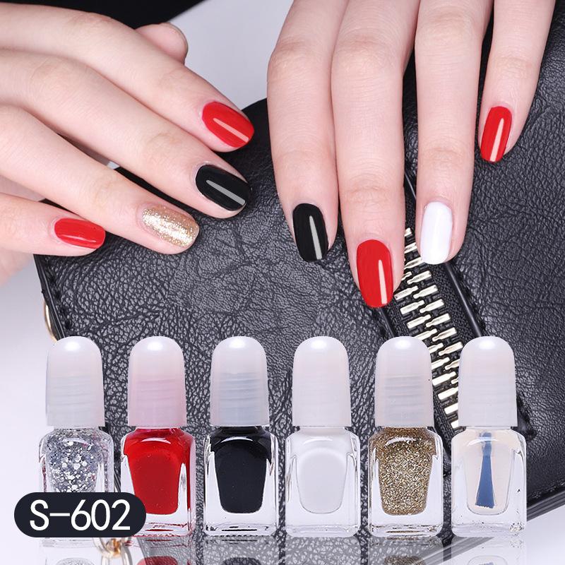 Set 6 chai sơn móng tay lột Oulisi Candy healthy nails polish-OC38-K05T3