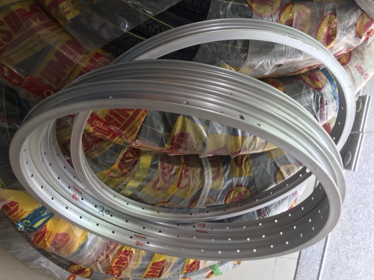 Cặp Vành Niềng Xe Đạp Hợp Kim Nhôm Size 20 Loại Tốt