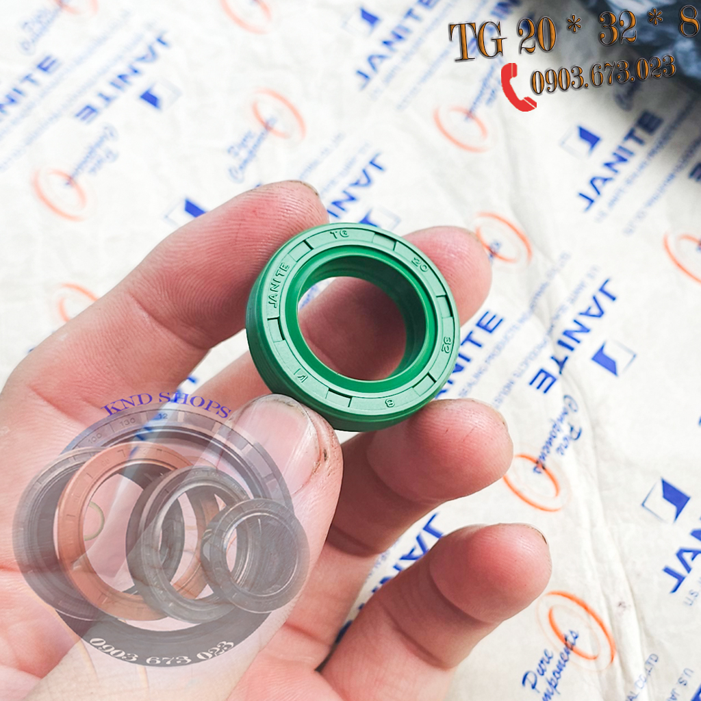 Phớt Lap xe Honda Airblade Vision Click PCX... loại NOK TC 20*32*7 | Phớt cho máy cơ khí Janite TG 2