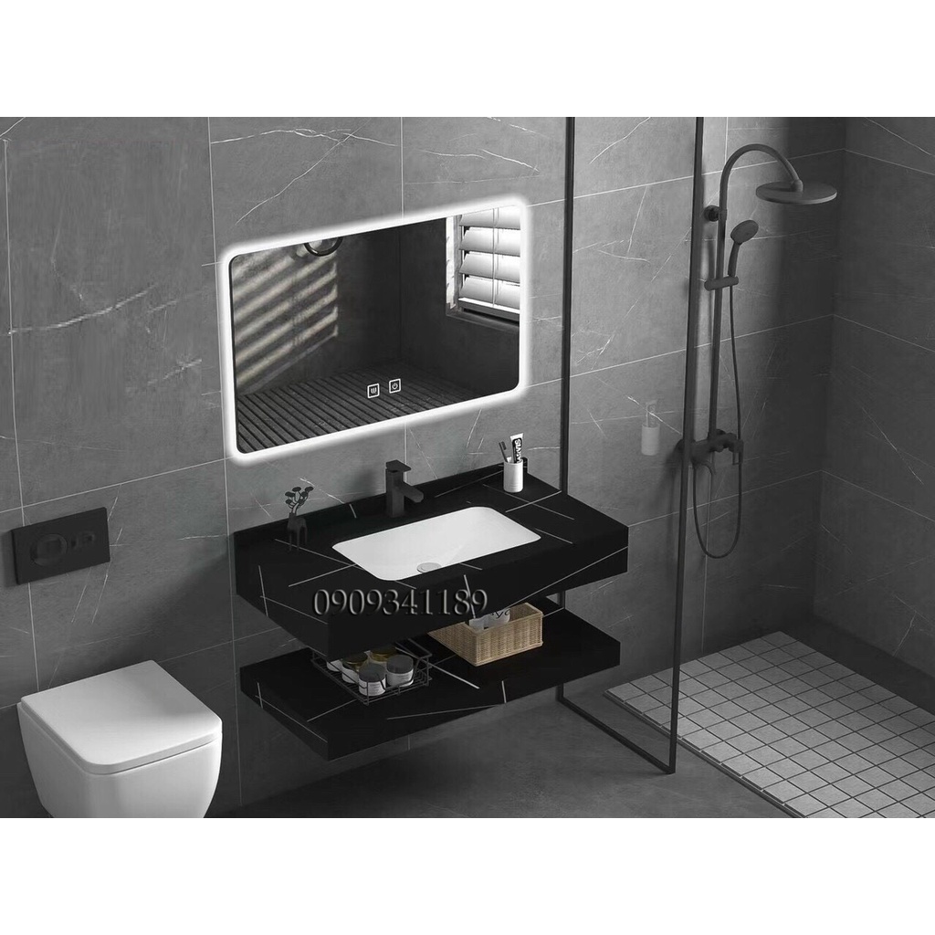 Bàn đá lavabo hộp bàn đá lavabo treo tường hình hộp chữ nhật cao cấp