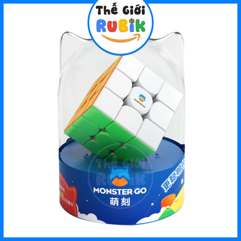 [Rubik Thông Minh] GAN Monster Go AI 3x3 Smart Cube Có Nam Châm - Kết Nối Với Điện Thoại Qua Bluetooth