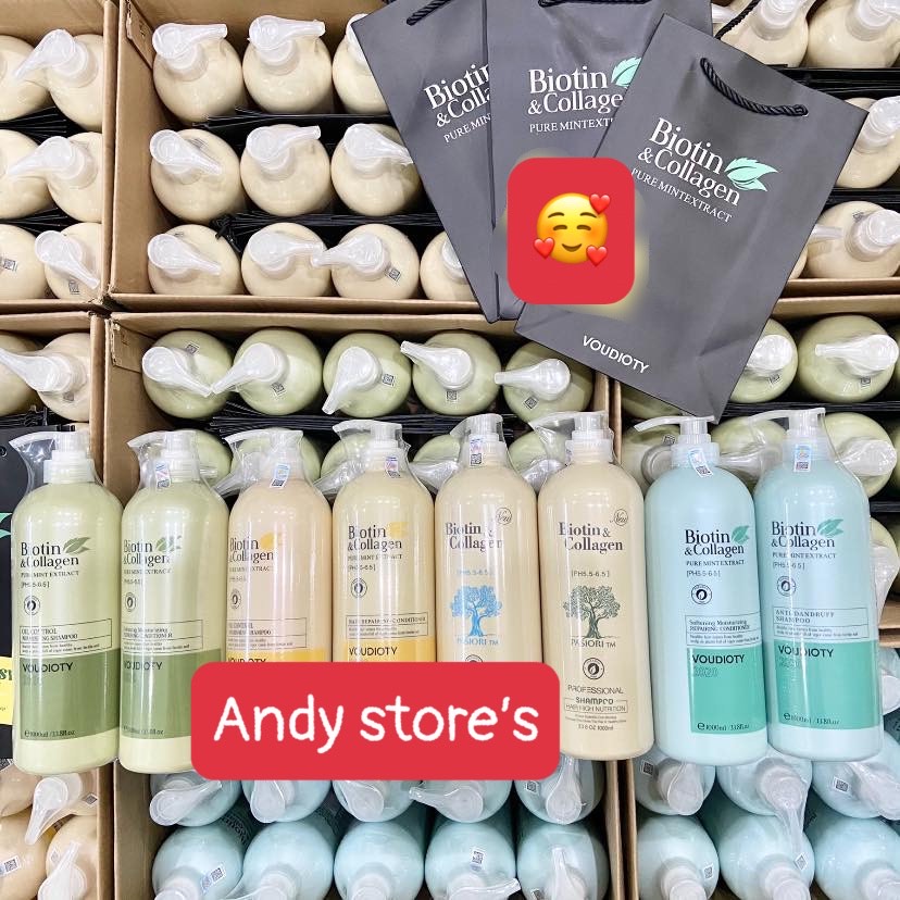Combo dầu gội + dầu xả BIOTIN & COLLAGEN VOUDIOTY CHÍNH HÃNG KIỂM SOÁT DẦU CHỐNG GÃY RỤNG TÓC