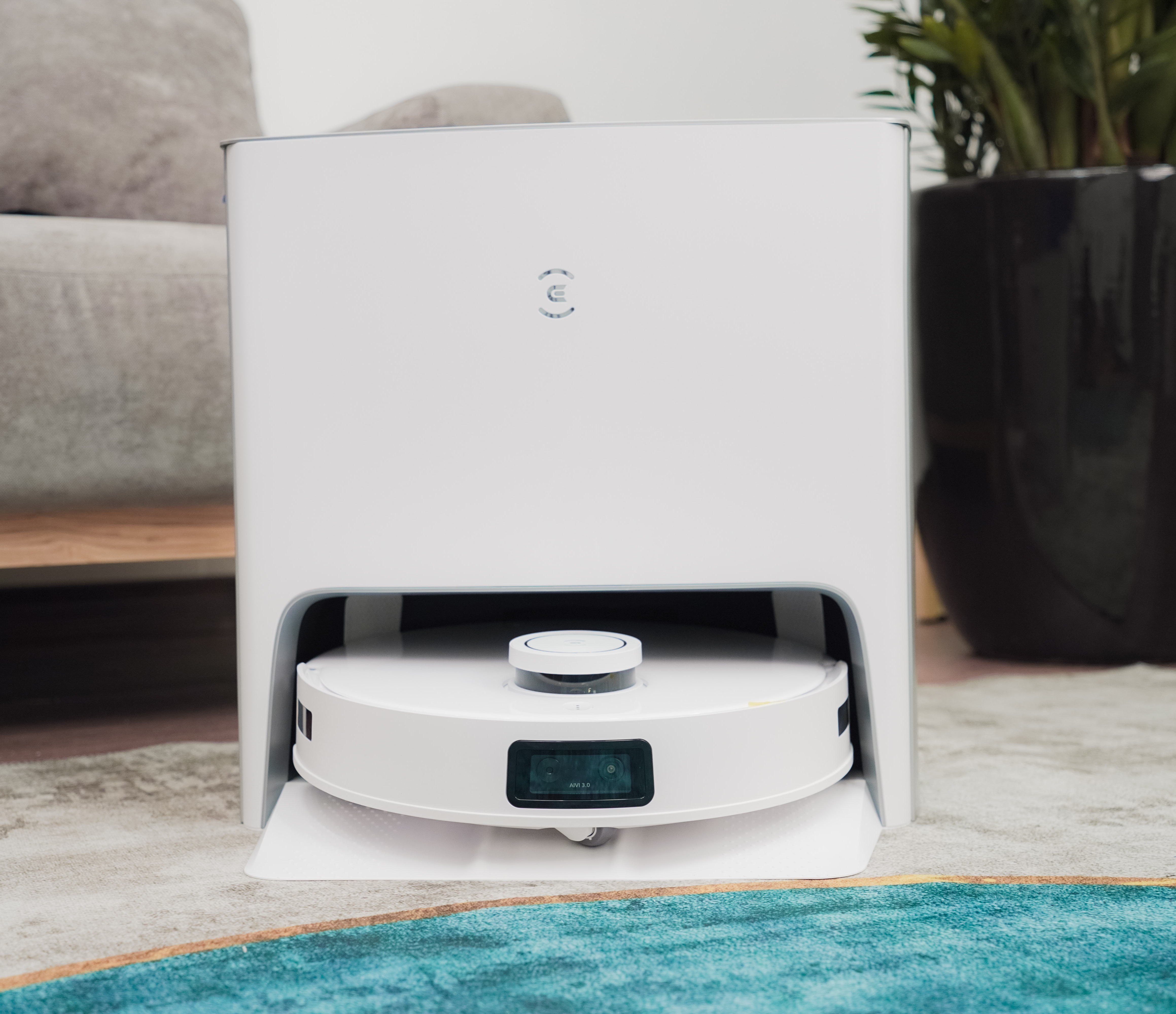 Ecovacs Deebot T10 Plus - Robot Hút Bụi Lau Nhà Đen, Kích Thước 353x353x103.3mm, Dung Lượng 0.4L
