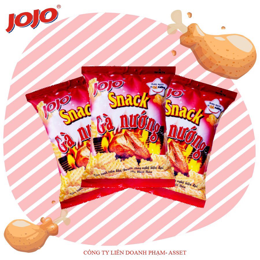 Bánh Snack JOJO Gà Nướng (10 goi) ăn vặt