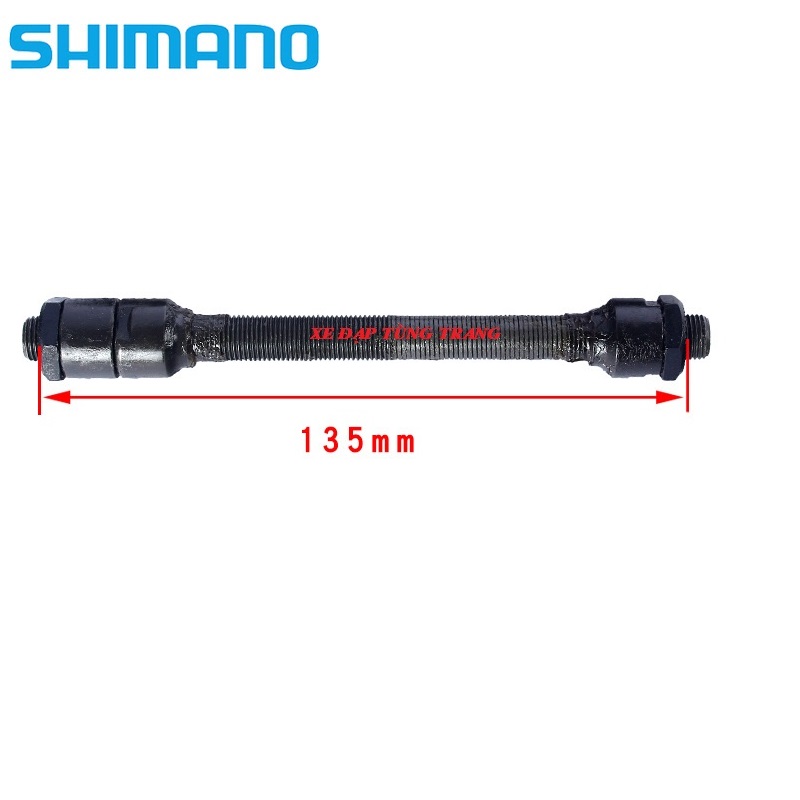 Bộ trục rỗng sau xe đạp Shimano nguyên bản . dùng sữa chữa đùm sau xe đạp bị ăn mòn  hư hỏng .
