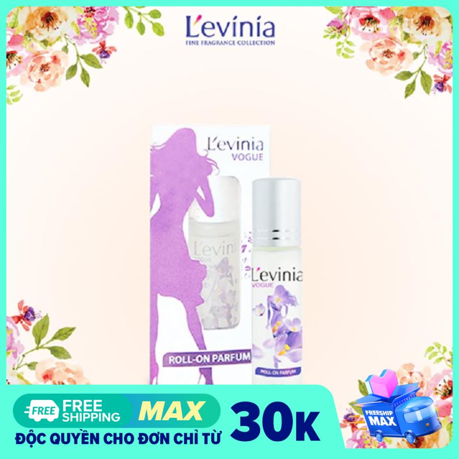 Nước hoa cao cấp dạng lăn mini 9ml Levinia – Màu Tím – Vogue