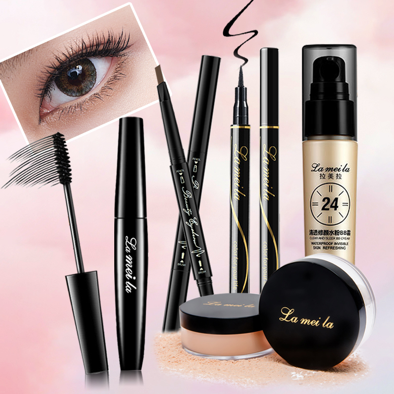 [Hcm]Bộ Mỹ Phẩm 5 Món Cho Người Mới Bắt Đầu [Kem Bb + Phấn Phủ + Mascara + Kẻ Mắt + Chì Kẻ Mày]