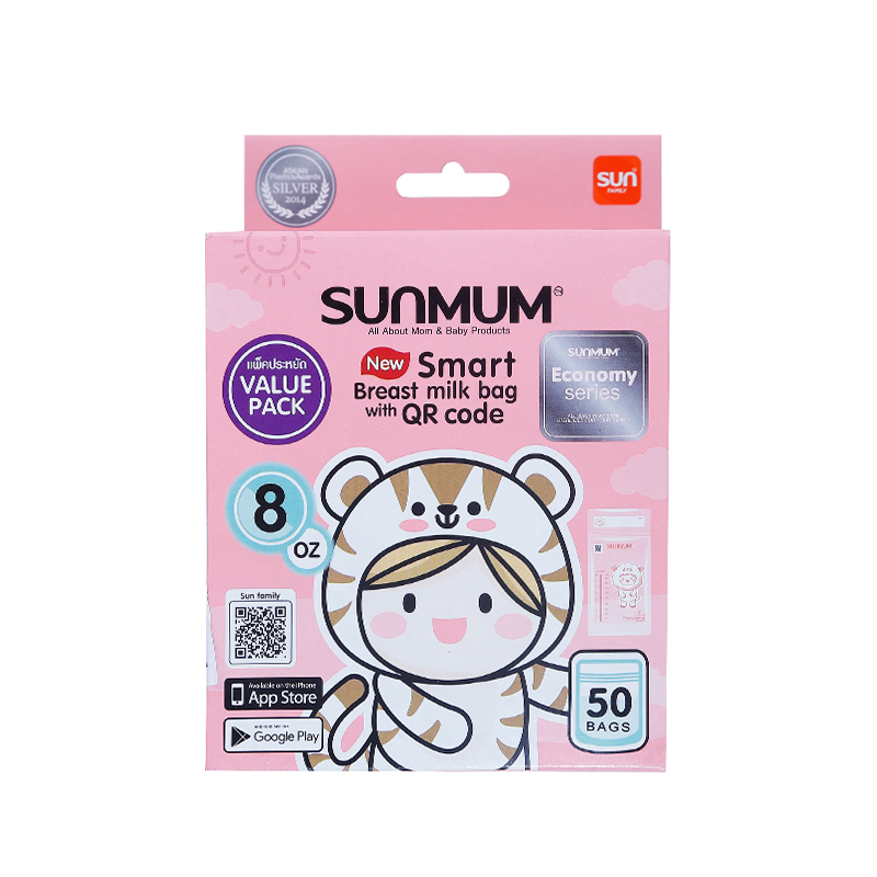 Túi Trữ Sữa Sunmum Chất Liệu An Toàn 150ml/250ml (Hộp 20/50 Túi) - Bibo Mart