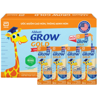 Thùng 48 Hộp Sữa Abbott Grow Gold Hỗ Trợ Bổ Sung Canxi Vị Vani 110/180ml (Trên 1 Tuổi) - Bibo Mart