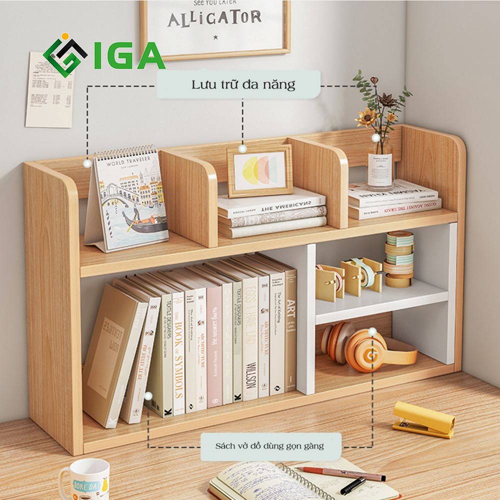 Kệ Sách Để Bàn Giá Sách Thiết Kế Hiện Đại Thương Hiệu IGA - GP157