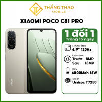 Điện thoại POCO C81 Pro Unisoc T7250 Màn hình 6.9inch 120Hz - Hàng nhập khẩu