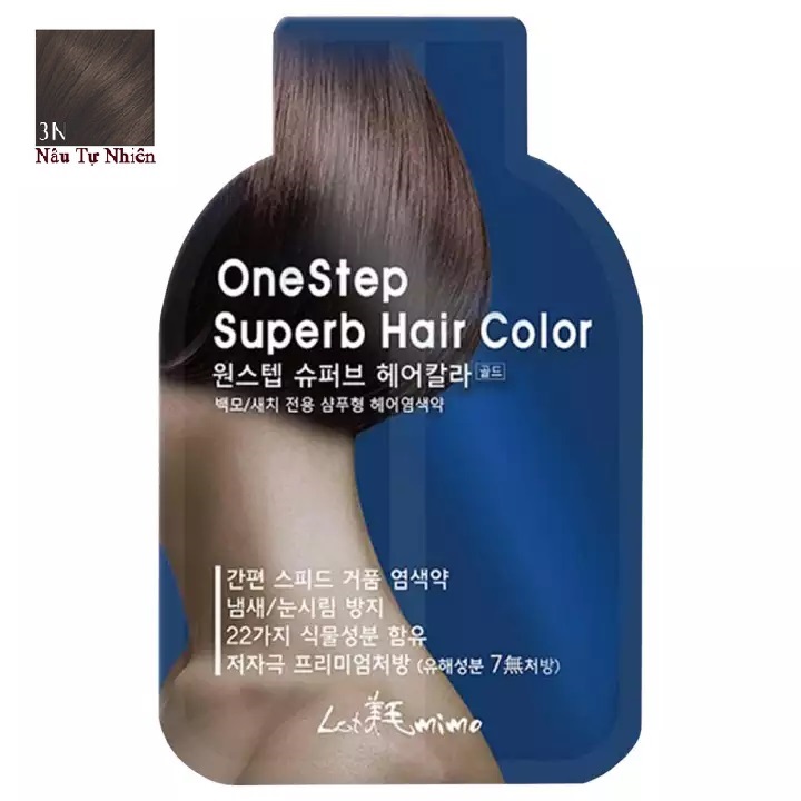 [Hcm]Thuốc Nhuộm Tóc Thảo Dược Hàn Quốc Letmimo An Toàn Nhanh Chóng (1 Gói X 20Ml)