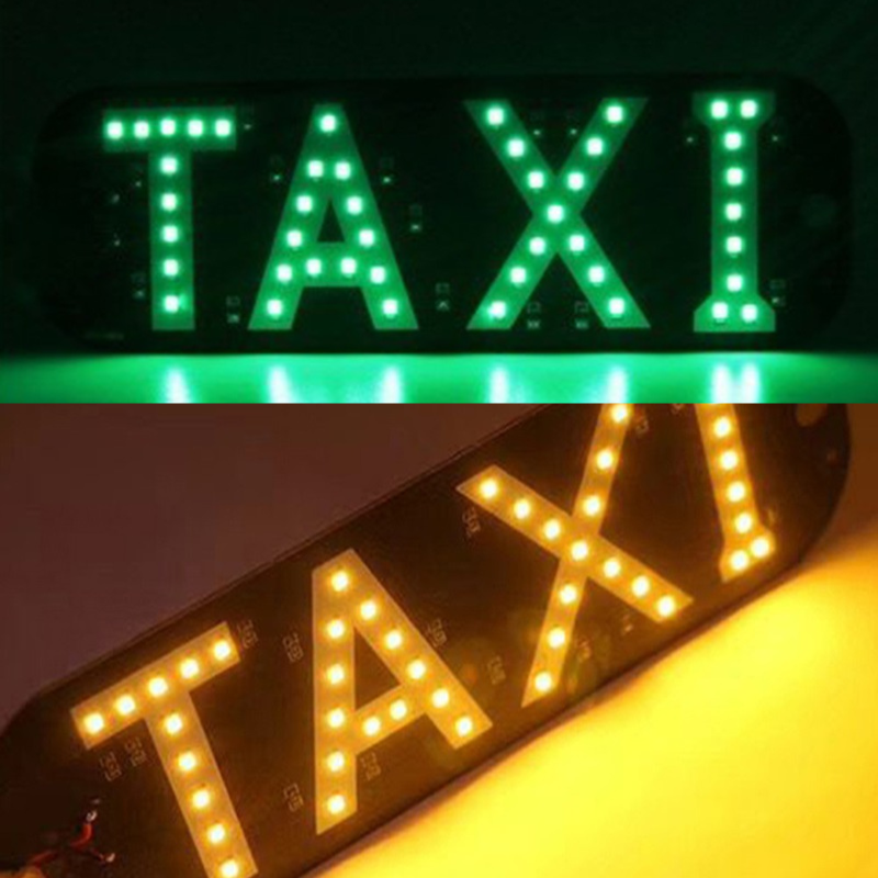 Đèn Led TAXI Thay Đổi 2 Màu Đèn Báo Chữ TAXI Gắn Kính Lái Ô Tô