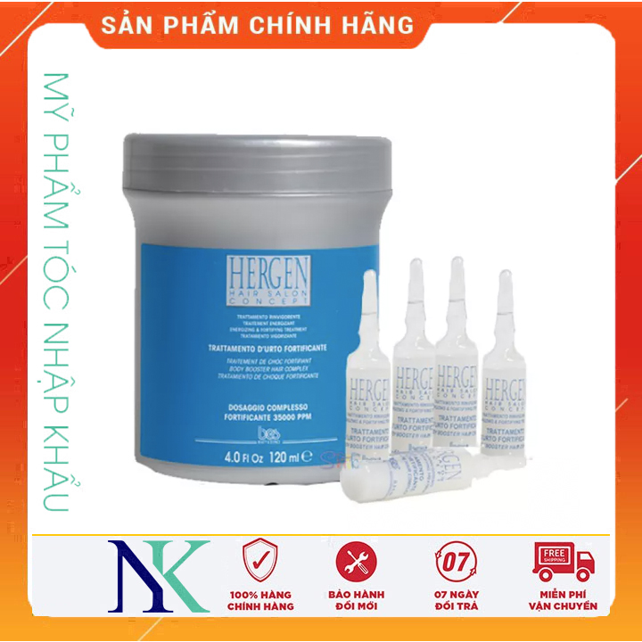 [Hcm]Huyết Thanh Tăng Cường Sinh Lực Cho Da Đầu Và Tóc Bes Hergen Body Bosster Hair 10*12Ml