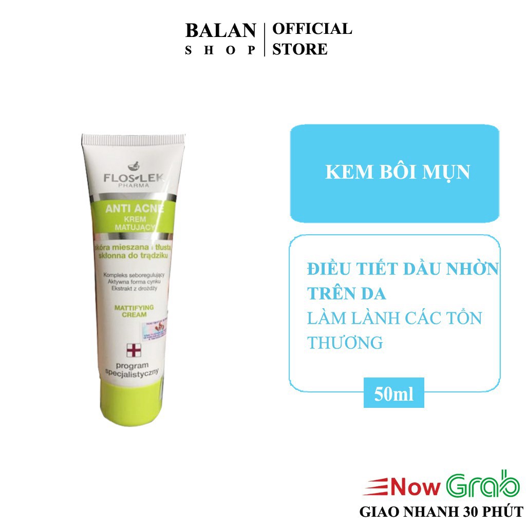 Kem Dưỡng Kiểm Soát Dầu Điều Tiết Chất Nhờn Giảm Khuẩn 50Ml