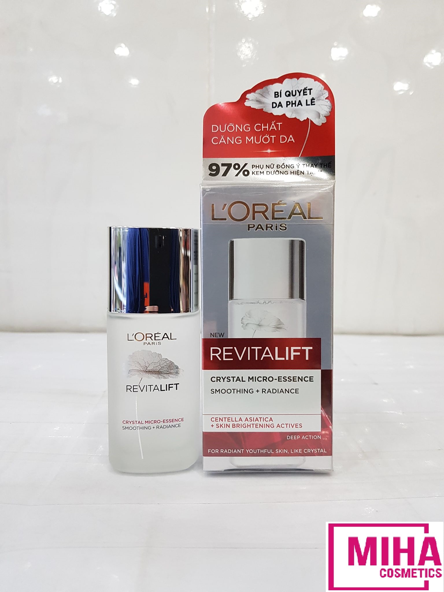 [Hcm]Dưỡng Chất Trắng Sáng Mướt Da Loreal Paris Crystal Micro Essence 65Ml