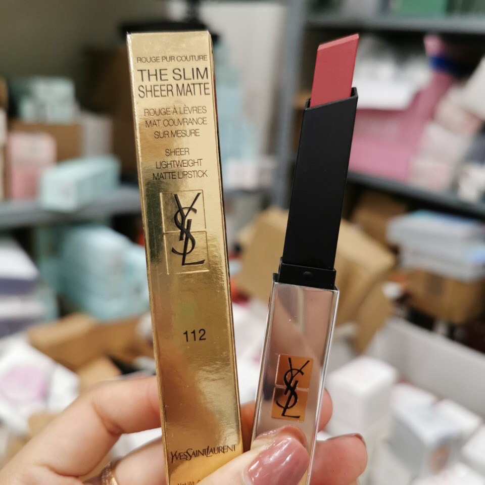 Son Ysl Slim Vỏ Hồng 212 Equivocal Brown – Đỏ Gạch New 2020