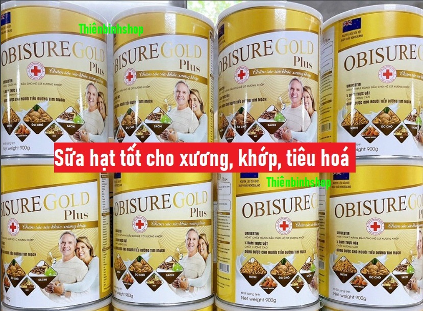 [Hộp 900g HSD 2025] Sữa hạt Obisure Gold Plus giúp xương khớp chắc khoẻ